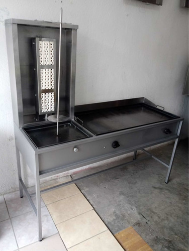 Mueble Taquero , Trompo 85 Kilos Plancha 1 Metro