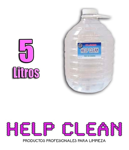Cloro Concentrado 5 Litros Elimina Virus Y Bacterias