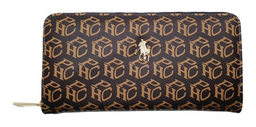 Imagen 2 de 5 de Cartera Hpc Polo Signature Chocolate