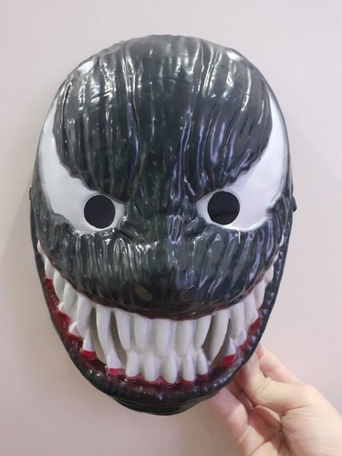 Máscara Venom Riot  Spider Cosplay Festas E Eventos Cor Preto e Branco