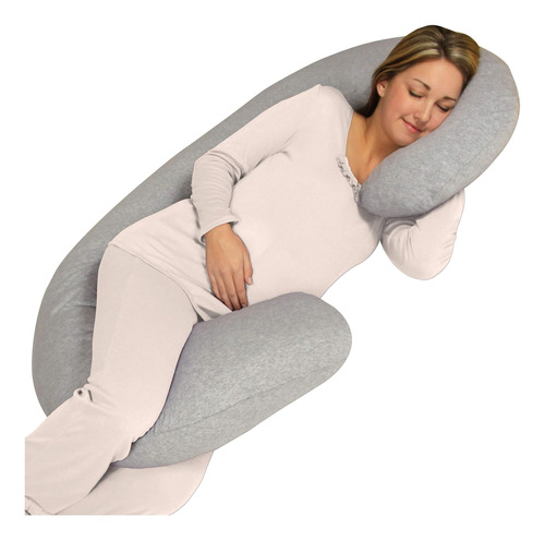 Leachco Snoogle Chic Jersey Almohada Para Todo El Cuerpo