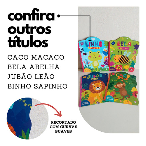 Livro Infantil Leia Com Carinho Bela Abelha Cartonado Recortado
