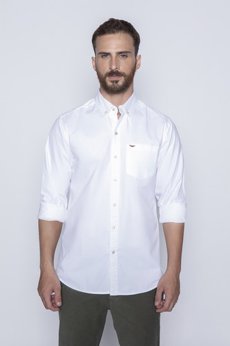 Camisa Garment Dyed Sport Fj Blanco Fw2024 Ferouch