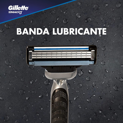 Repuestos Para Afeitar C/ Banda Lubricante Gillette Mach3 4p