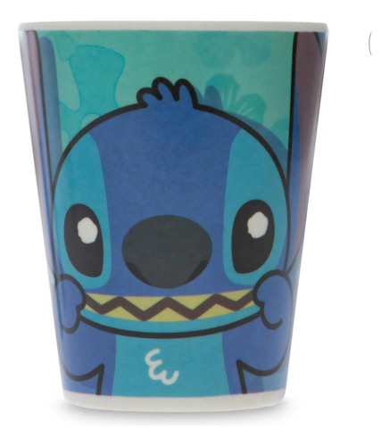 Vajilla De Fibra Ee Bambú Infantil Stitch 5 Piezas Azul Stitch