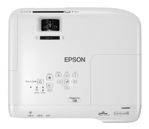 Epson Proyector Powerlite 118, 3lcd, Xga, Con Dial Hdmi