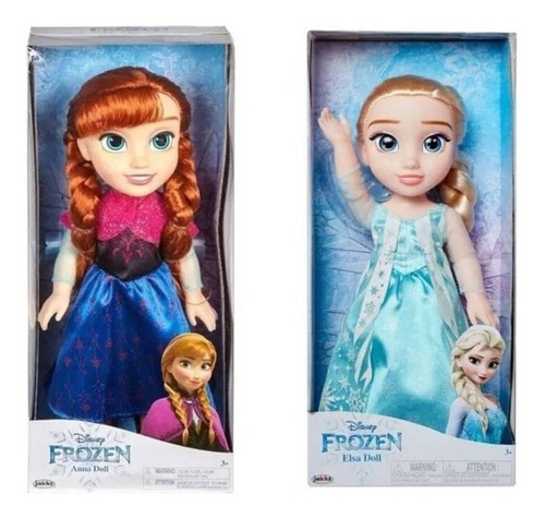 Set Muñeca Pequeña Elsa Y Anna Frozen De Disney Sku 5191