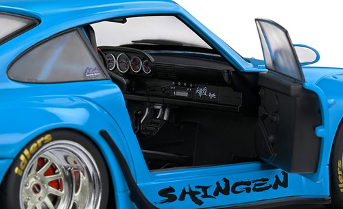 Porsche 911 Type 993 Bodykit Shingen Rwb Escala 1:18 Solido Color Agua