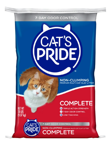 Cat's Pride Arena De Arcilla Para Gato Triple Acción 20lb x 9.1kg de peso neto