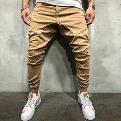 Pantalones 2019 Para Hombre Cintura El stica Con Cord n E