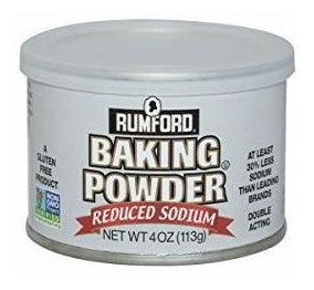 Polvo Para Hornear De Sodio Reducido Rumford 4 Oz, Sin