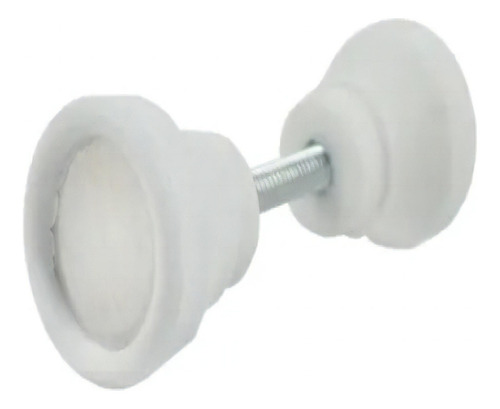 Puxador Duplo Box Banheiro Acrilico Abrigo Pia Branco Kit4pc