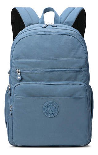 Mochila Portátil Mindesa Para Hombre Y Mujer, Mochila Escola Color D.grey Diseño De La Tela 18 Inches