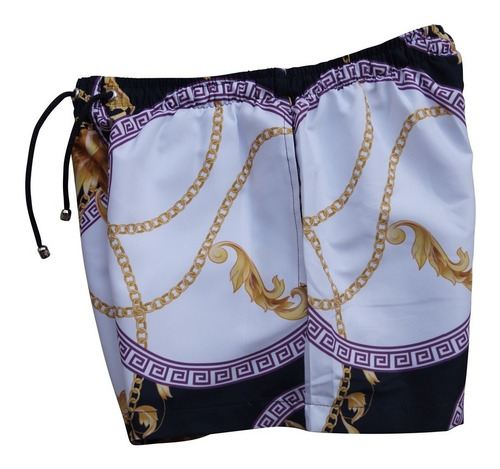 Traje De Baño Corto Acanthus Para Hombre John Leopard Slim