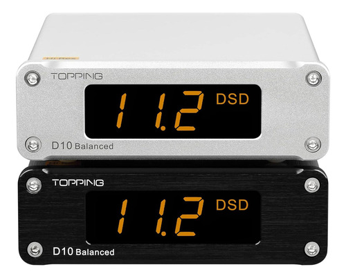 Topping D10 Dac Balanceado Mini Usb Dac Css Xmos Xu208 Opa21