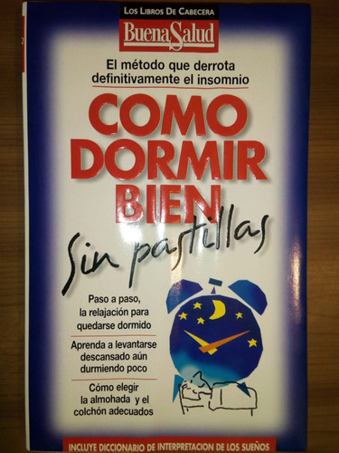 Libro Cómo Dormir Bien Sin Pastillas Buena Salud