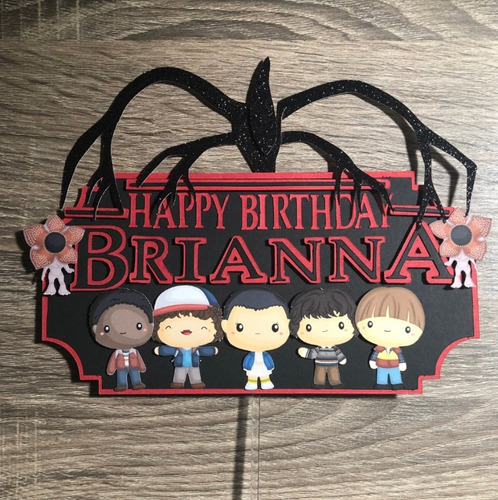 Imagen 4 de 6 de Topper Torta Stranger Things