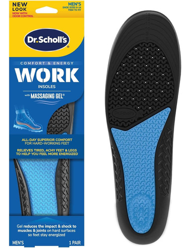 Plantillas De Gel Dr. Scholl's Trabajo Hombre Tamaño 8-14