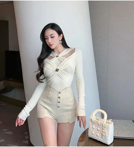 Elegante Camiseta Sin Mangas Con Cuello En V Para Mujer