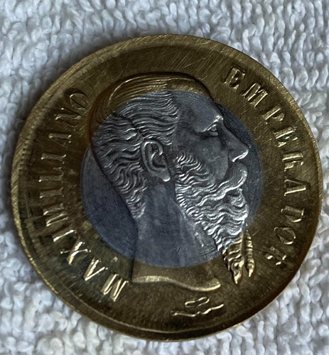 Medalla Maximiliano 1 Peso   Bonce Aluminio Escsa Excelente