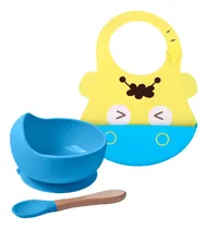 Comprar Set De Alimentación Babero Con Cuenco Y Cuchara Para Bebé