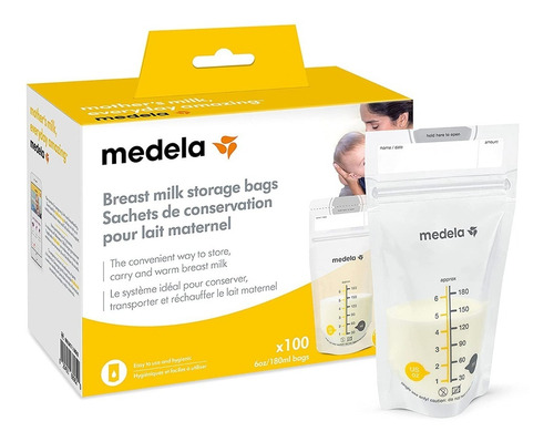 Medela Bolsas Recolectora Almacenamiento Leche Materna X100