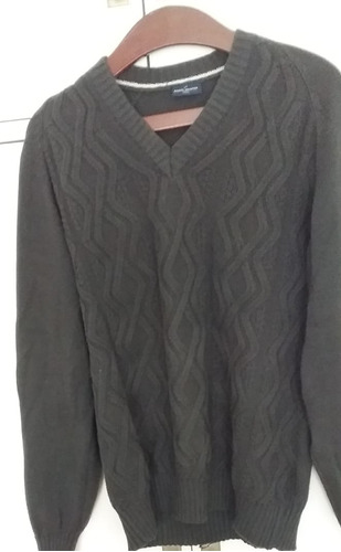 Pullover Usado Para Hombre Talle L Verde Musgo D. Hechter