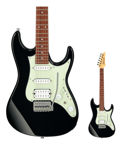 Guitarra Ibanez Super Strato 1 Cap Humb E 2 Sing Azes 40 Bk Cor Preto Orientação Da Mão Destro