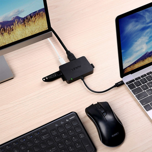 Hub 4 Puertos Usb 3.0 Puerto Hdmi Video 4k Aukey