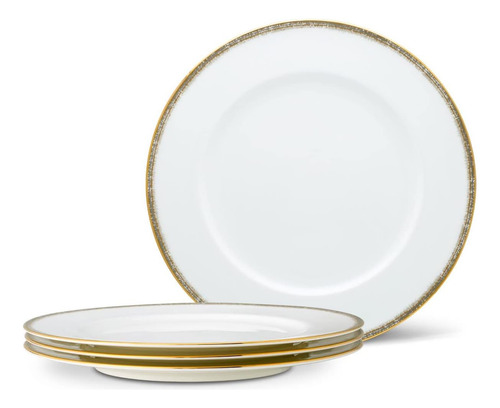 Noritake Haku Dinner, 11, Juego De 4 En Blanco