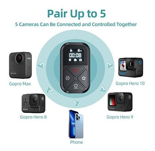 Imagen 7 de 8 de Control Remoto Para Gopro Hero 11/10/9/8/max Black