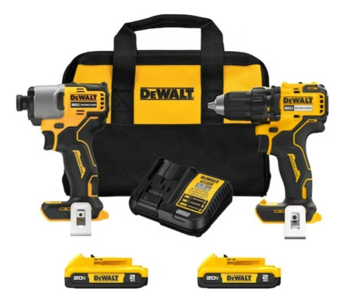 Taladro Rotomartillo + Pistola De Impacto 20v + Bolsa Dewalt