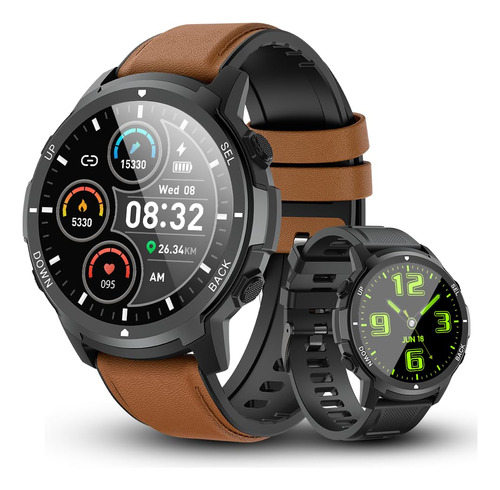 Basznrty Reloj Inteligente Para Hombre Fitness: (llamada/res