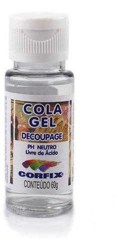 Cola Gel Corfix Para Decoupage 60g