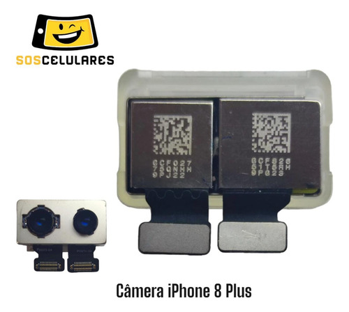 Câmera Traseira Compatível C/ Iphone 8 Plus A1864 Nova!!!