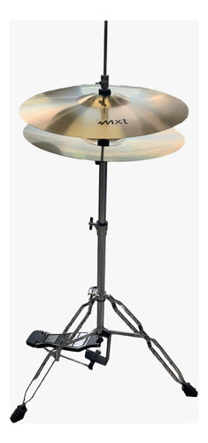 Bateria Mxt Acustica Completa C/ Banco E Pratos Igreja Banda