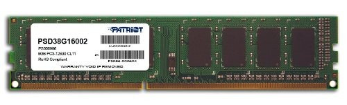 Patriot Signature 8 Gb Dimm Ddr3 Pc3-12800 Cl11 (1600mhz) Ps