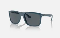 Comprar Gafas de sol Ray-ban Boyfriend Two para hombre Rb4547 6717\u002Fr5, 60 colores, azul oscuro, marco, color azul varilla, lente azul, diseño azul