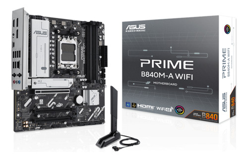 Tarjeta Madre Asus Prime B840m-a Wifi Am5 Ddr5 Pcie 4.0 Matx