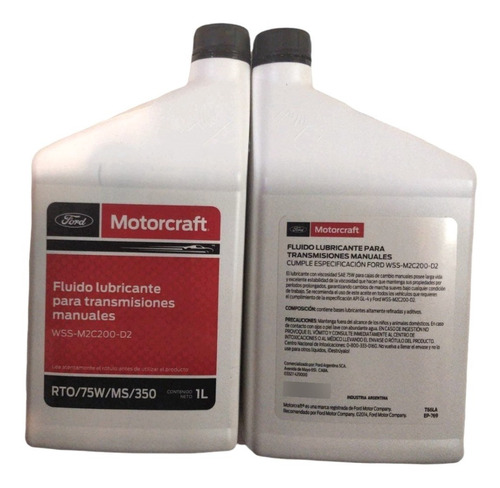 Imagen 3 de 8 de Aceite Caja Ecoesport Focus 13/19 Motorcraft Ford Legitimo