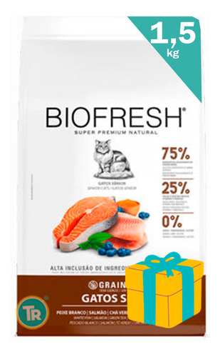 Biofresh Gato Senior 1.5 Kg Pescado Blanco Y Salmon  (nuevo)