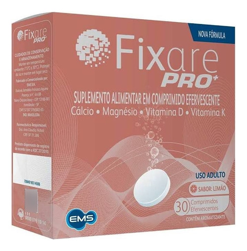 Fixare Pro 30 Comprimidos Limão