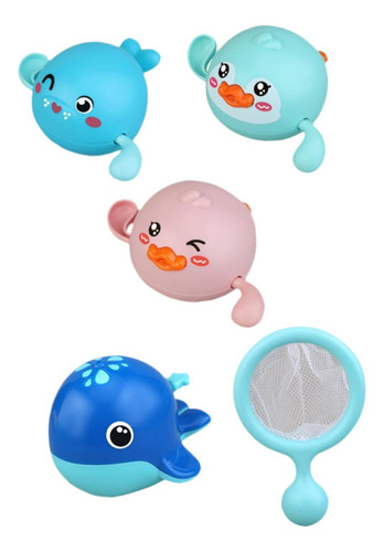 5 Piezas De Juguetes De Bañera De Bebé Dibujos Animados,