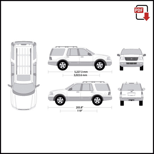 Vectores Forrado Automotriz Wrapping Expedition Ford 2006