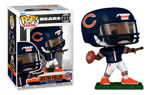 Justin Fields Funko Pop 237 Nfl Chicago Bears Sports