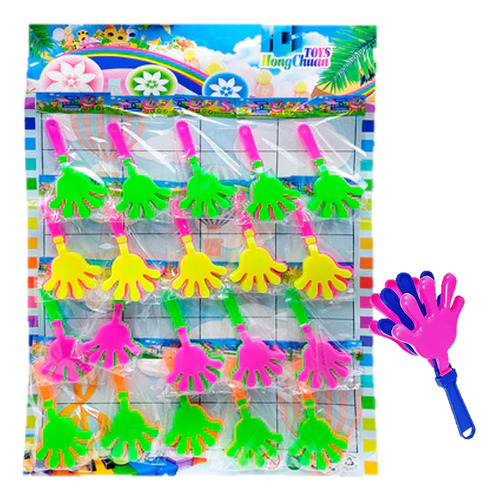 80 Mini Manita Aplaudidora Fiesta Cumple Juguete Piñata Bolo