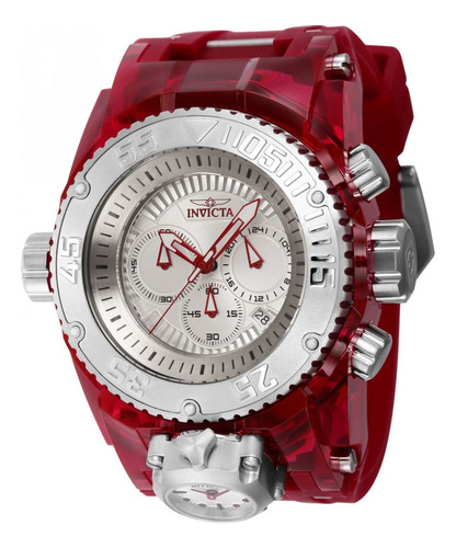 Reloj Invicta 43110 Borgoña, Acero Hombres Color de la correa Rojo Color del bisel Plateado Color del fondo Plateado