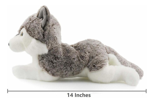 Peluche De Lobo Siberiano Realista Peluche Pulgadas ...