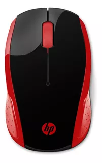 Mouse inalámbrico HP 200 rojo