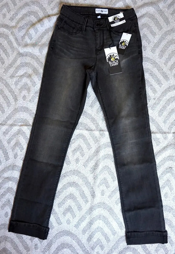 Pantalon Mujer Dama Juvenil Negro Talla 1 Deslavado Macy's | Envío gratis